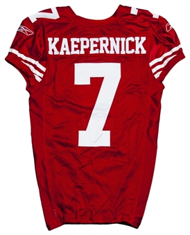 2011 Colin Kaepernick Game Used San Francisco 49ers Home Jersey-Rare Rookie Gamer!